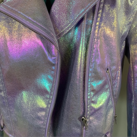 Iridescent Motorcycle Jacket - Picture 5 of 7
